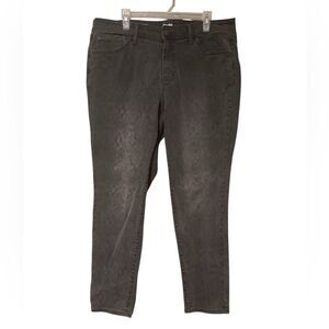 Evri Plus Size Snakeskin Print Jeans Size 16 Skinny